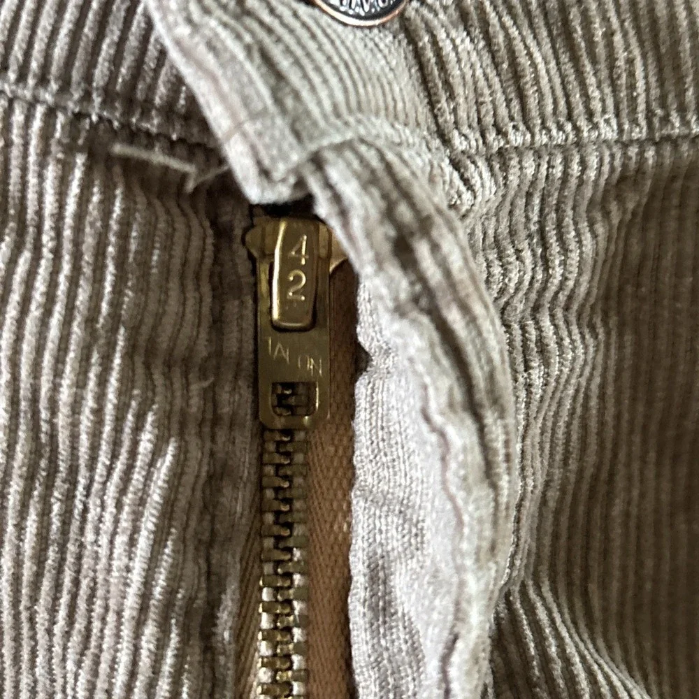 Vintage 70's Levi's Corduroy Pants Men's 34x32 White‎ Tab Light Brown Talon 42